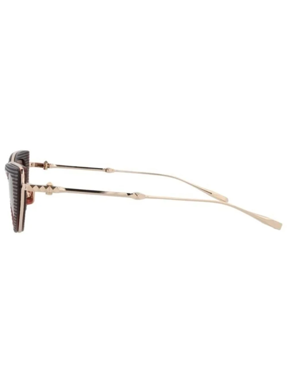 New Valentino Womens Cat Eye Bordeaux Gold Rose Fashion Designer Sunglasses